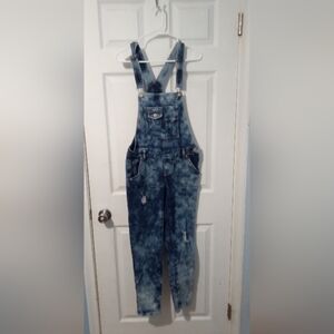 Zanadi Blue Acid Wash Jumpsuit with Adjustable Straps